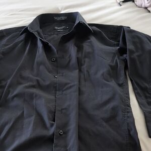 Milani Black Casual Button Down Shirt